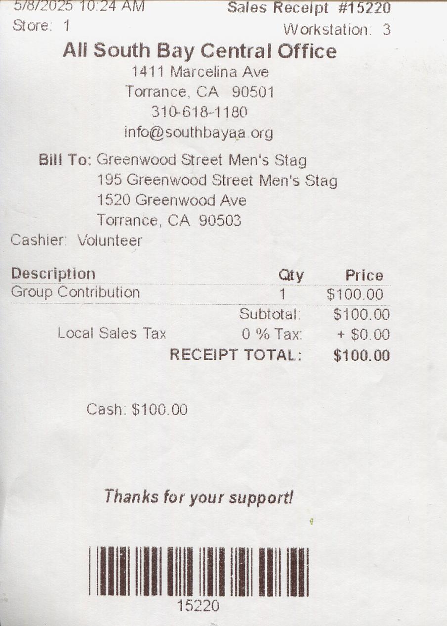 missing
    receipt
