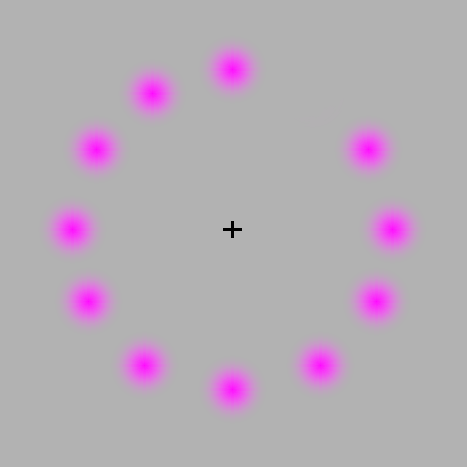 pink/green dot